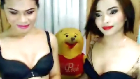 Shemal gardsto communi with a sexy blonde anal fuck resist